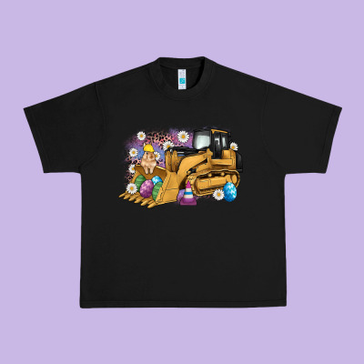 Easter Bulldozer Bunny Egg Leopard Urban Heavy Tee Designed By Artiststas