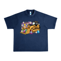 Navy easter bulldozer bunny egg leopard Urban Heavy Tee - Artiststas