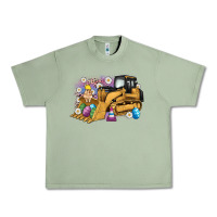 Oil Green easter bulldozer bunny egg leopard Urban Heavy Tee - Artiststas