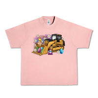 Salmon easter bulldozer bunny egg leopard Urban Heavy Tee - Artiststas