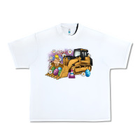 White easter bulldozer bunny egg leopard Urban Heavy Tee - Artiststas