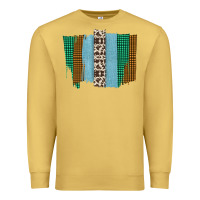 Antique Gold Western Farm Life Cowhide Brush Strokes Premium Sweatshirt - Bettercallsaul