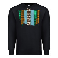 Black Western Farm Life Cowhide Brush Strokes Premium Sweatshirt - Bettercallsaul