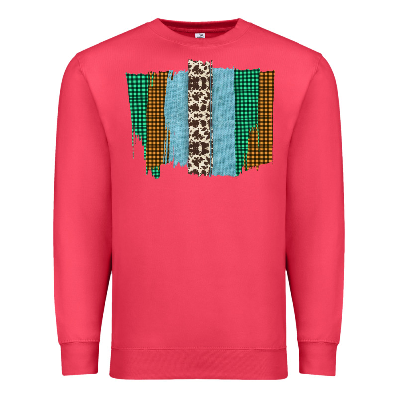 Western Farm Life Cowhide Brush Strokes Premium Sweatshirt by Bettercallsaul | Teevron