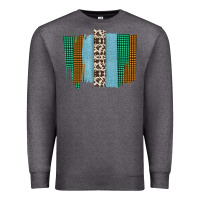 Charcoal Heather Western Farm Life Cowhide Brush Strokes Premium Sweatshirt - Bettercallsaul