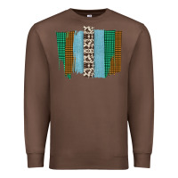 Chestnut Western Farm Life Cowhide Brush Strokes Premium Sweatshirt - Bettercallsaul