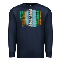 Navy Western Farm Life Cowhide Brush Strokes Premium Sweatshirt - Bettercallsaul