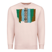 Pale Pink Western Farm Life Cowhide Brush Strokes Premium Sweatshirt - Bettercallsaul
