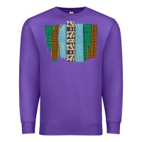 Purple Western Farm Life Cowhide Brush Strokes Premium Sweatshirt - Bettercallsaul