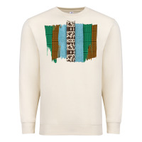Sandshell Western Farm Life Cowhide Brush Strokes Premium Sweatshirt - Bettercallsaul