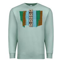 Seafoam Western Farm Life Cowhide Brush Strokes Premium Sweatshirt - Bettercallsaul