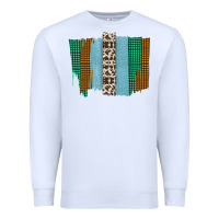 White Western Farm Life Cowhide Brush Strokes Premium Sweatshirt - Bettercallsaul