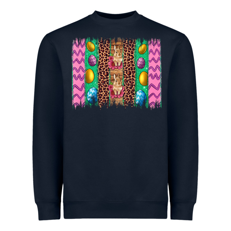 Easter Leopard Egg Bunny Brush Stroke Heavyweight Sweatshirt by Artiststas | Teevron