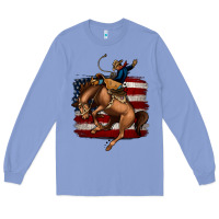 Colony Blue Bucking Bronco Long Sleeve Tee - Jasminsmagicworld