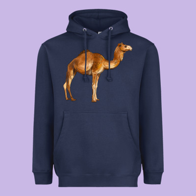 Camel Heavyweight Hoodie Designed By Barkaloodesign