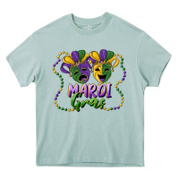 Arona mardi gras mask and beads Heavy Core Tee - RanaPortraitStore