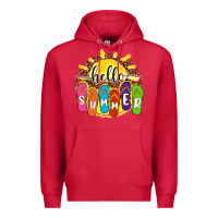 Cardinal hello summer with flip flops Premium Hoodie - NancyCooperArtShop