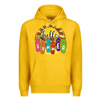 Lemon hello summer with flip flops Premium Hoodie - NancyCooperArtShop