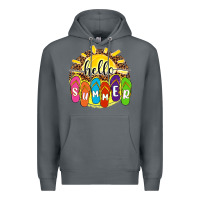 Rock hello summer with flip flops Premium Hoodie - NancyCooperArtShop