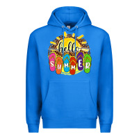True Royal hello summer with flip flops Premium Hoodie - NancyCooperArtShop