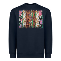 Easter Leopard Cowhide Bunny Brush Stroke Heavyweight Sweatshirt | Teevron