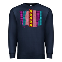 Navy Western Farm Life Sunflower Brush Strokes Premium Sweatshirt - Bettercallsaul