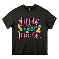 Asphalt little miss kindergarten Heavy Core Tee - Zillion Design Studio