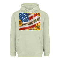 Matcha american flag sunflowers and canouflage print veteran mousepad Heavyweight Hoodie - Jasminsmagicworld