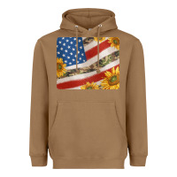 Toasted Coconut american flag sunflowers and canouflage print veteran mousepad Heavyweight Hoodie - Jasminsmagicworld