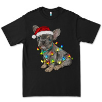 Black christmas french bulldog Premium Tee - RanaPortraitStore