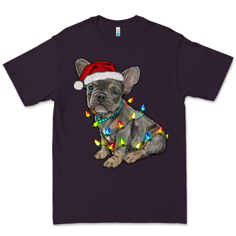 Christmas French Bulldog Premium Tee by RanaPortraitStore | Teevron