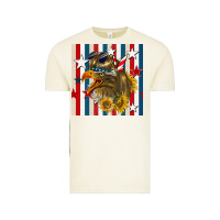 Vintage Arctic mullet eagle seamless pattern Vintage Tee - BundleAndBundleShop