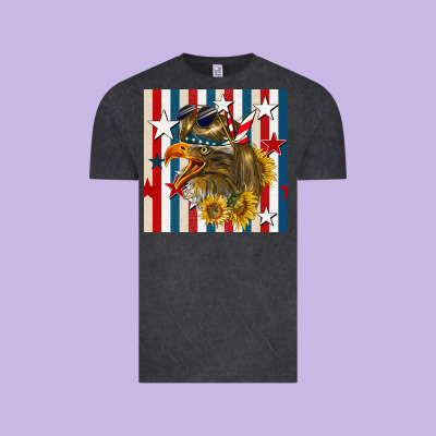 Mullet Eagle Seamless Pattern Vintage Tee Designed By Bundleandbundleshop
