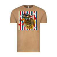 Vintage Camel mullet eagle seamless pattern Vintage Tee - BundleAndBundleShop