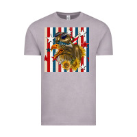 Vintage Zinc mullet eagle seamless pattern Vintage Tee - BundleAndBundleShop