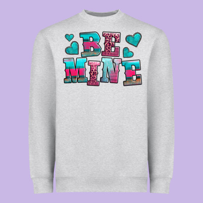 Be Mine Western Valentine's Day No Background Heavyweight Sweatshirt Designed By Adodesignshop