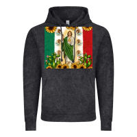San Judas With Mexican Flag Vintage Hoodie | Teevron