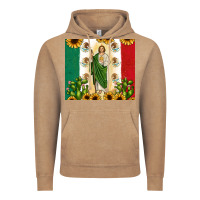 Vintage Coffee San Judas with Mexican Flag Vintage Hoodie - JahusDesignShop