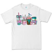 White nurse fuel coffee cups Premium Tee - AdoDesignShop