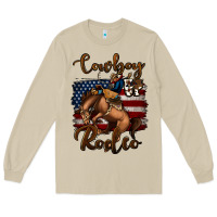 Mushroom Cowboy Up Rodeo Bucking Bronco Long Sleeve Tee - Jasminsmagicworld