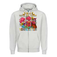 Dove Grey relax were all crazy its not a competition Zipper Hoodie - NancyCooperArtShop