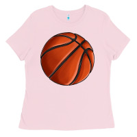 Bubblegum Pink basketball Ladies Tee - texasbilliewilder