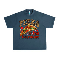 Midnight Navy pizza is my valentine Urban Heavy Tee - AdoDesignShop