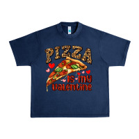 Navy pizza is my valentine Urban Heavy Tee - AdoDesignShop