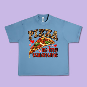Pizza Is My Valentine Urban Heavy Tee Designed By Adodesignshop