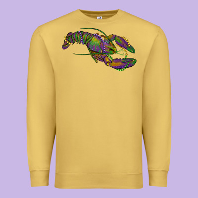 Mardi Gras Lobster Premium Sweatshirt Designed By Ranaportraitstore