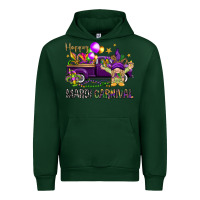 Forest Green Happy Mardi carnival with truck Urban Hoodie - HowdyJamesFarm
