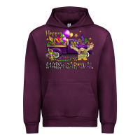Mauve Wine Happy Mardi carnival with truck Urban Hoodie - HowdyJamesFarm