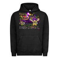 Pigment Black Happy Mardi carnival with truck Urban Hoodie - HowdyJamesFarm