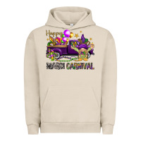 Pigment French Oak Happy Mardi carnival with truck Urban Hoodie - HowdyJamesFarm